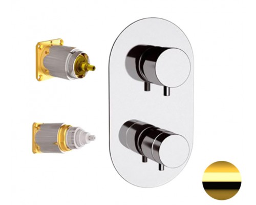 Смеситель для душа Remer Elegance NT92KBDO, золото глянцевое