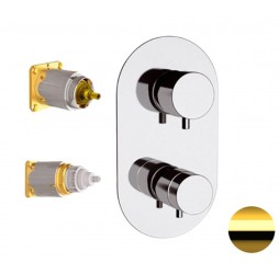 Смеситель для душа Remer Elegance NT93KBDO, золото глянцевое