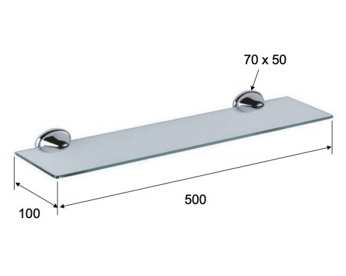 Полка 50 см Remer NV20CR