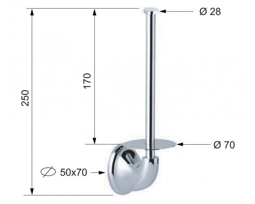 Бумагодержатель Remer 900 NV62CR