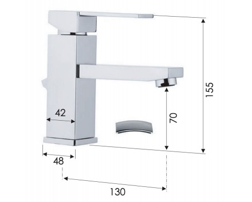 Смеситель для раковины Remer Qubika Q10
