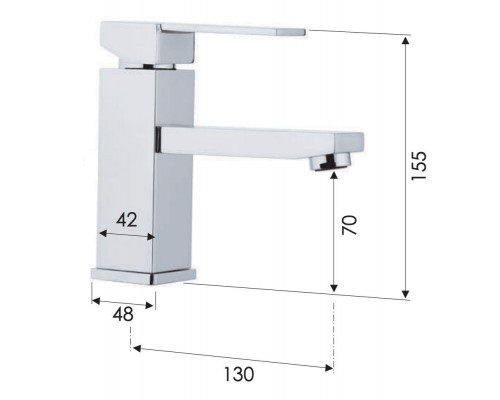 Смеситель для раковины Remer Qubika Q11