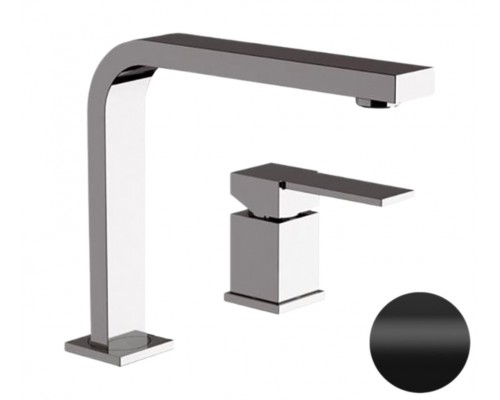 Смеситель для раковины Remer Qubika Q57NO, черный матовый