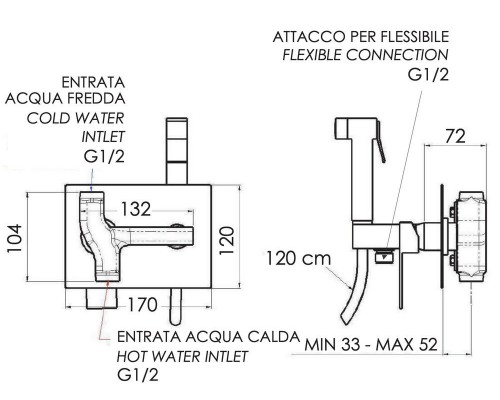 Гигиенический душ Remer Qubika Q60