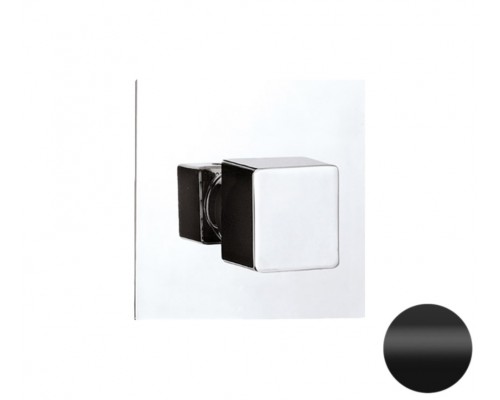 Дивертер на 3 выхода Remer Qubika Q93DEV3NO, черный матовый