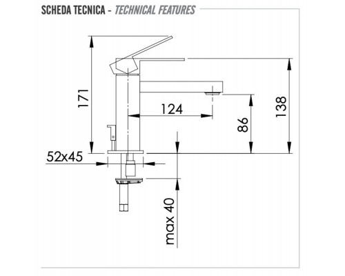 Смеситель для раковины Remer Q-Design QD10