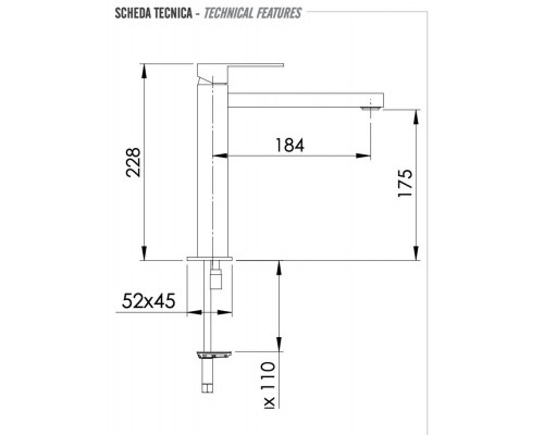 Смеситель для раковины Remer Q-Design QD10L
