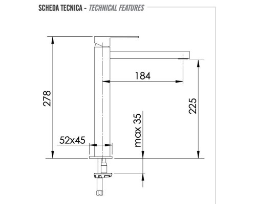 Смеситель для раковины Remer Q-Design QD10LXL