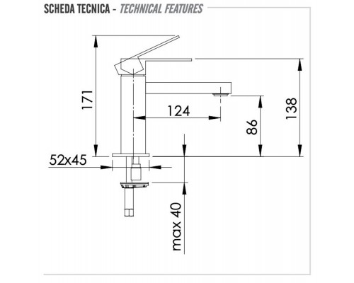 Смеситель для раковины Remer Q-Design QD11