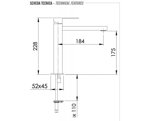 Смеситель для раковины Remer Q-Design QD11L