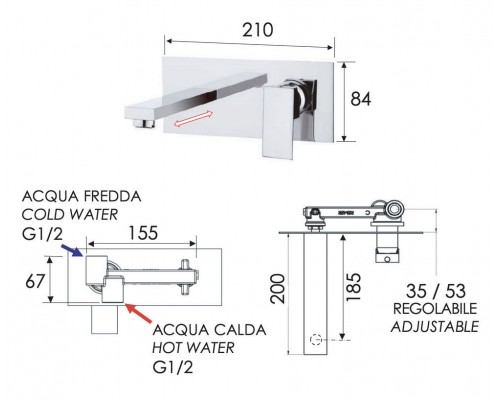 Смеситель для раковины Remer Q-Design QD15
