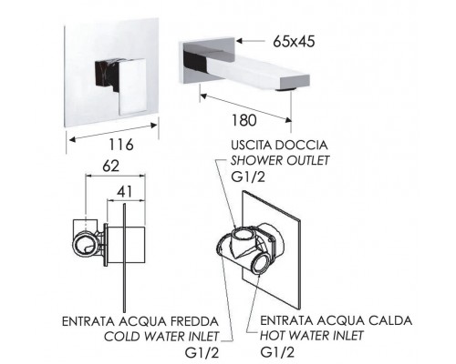 Смеситель для раковины Remer Q-Design QD15C