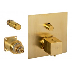 Смеситель для душа Remer Q-Elegance QT09KBBG, золото брашированное