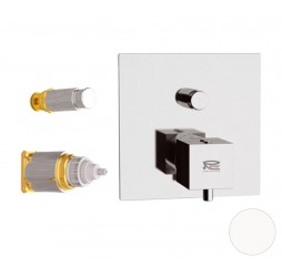 Смеситель для душа Remer Q-Elegance QT09KBBO, белый матовый