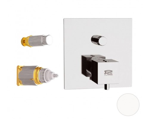 Смеситель для душа Remer Q-Elegance QT09KBBO, белый матовый