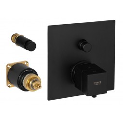 Смеситель для душа Remer Q-Elegance QT09KBNO, черный матовый