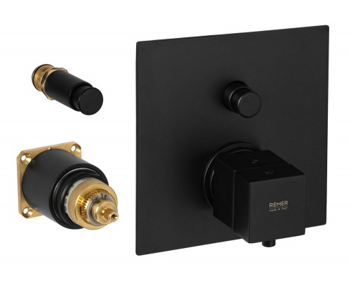 Смеситель для душа Remer Q-Elegance QT09KBNO, черный матовый