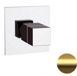 Смеситель для душа Remer Q-Elegance QT30BG, золото брашированное