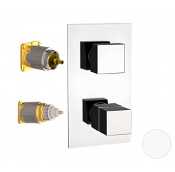 Смеситель для душа Remer Q-Elegance QT92KBBO, белый матовый