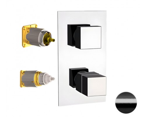 Смеситель для душа Remer Q-Elegance QT92KBCFP, черный брашированный хром