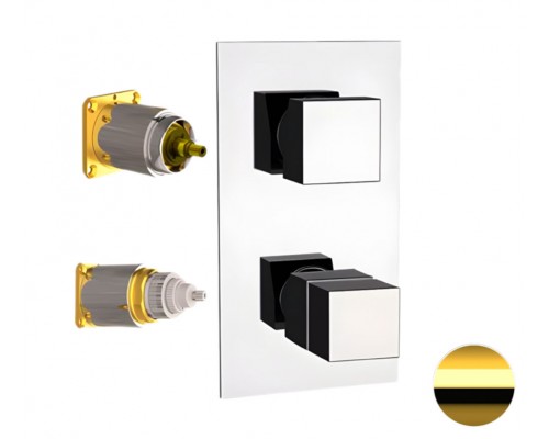 Смеситель для душа Remer Q-Elegance QT92KBDO, золото глянцевое