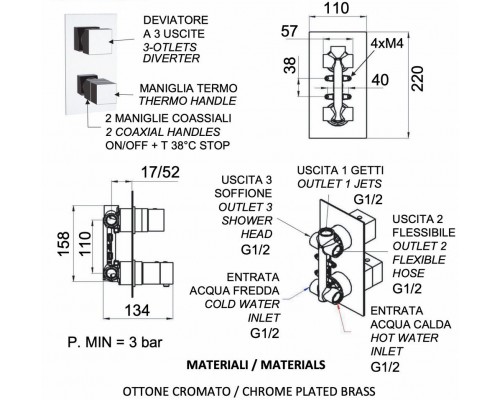 Смеситель для душа Remer Q-Elegance QT93