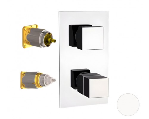 Смеситель для душа Remer Q-Elegance QT93KBBO, белый матовый