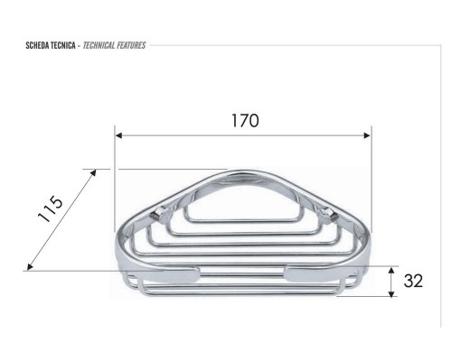 Мыльница угловая Remer RB271CR