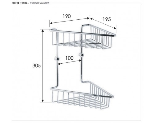 Мыльница угловая Remer RB277CR