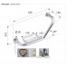 Поручень для ванной Remer RB480CR