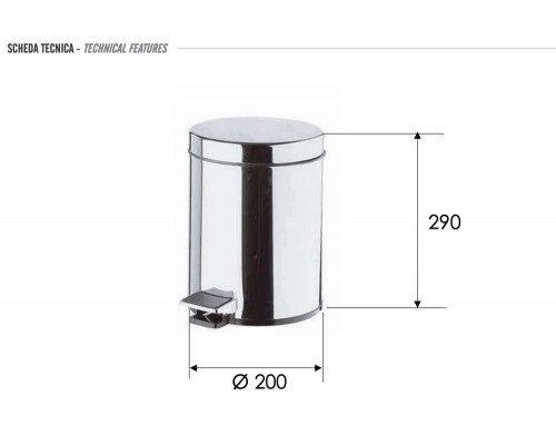 Ведро 5 литров Remer RB502CR