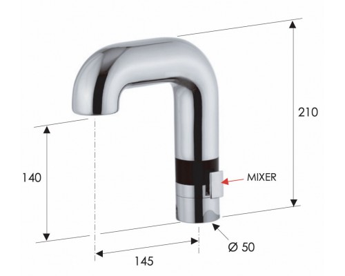Смеситель сенсорный для раковины Remer Sensor SE14