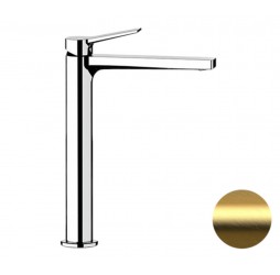 Смеситель для раковины Remer Slash SL11LBG, золото брашированное