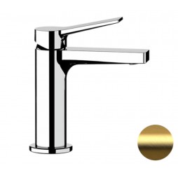 Смеситель для раковины Remer Slash SL12BG, золото брашированное