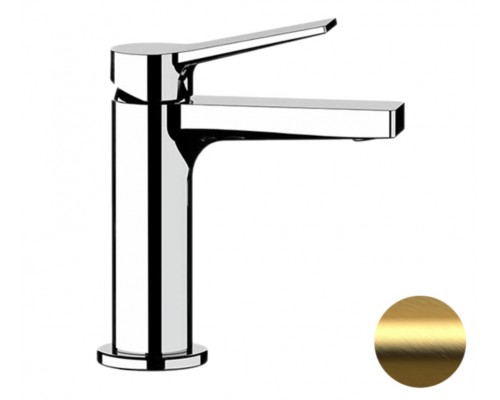 Смеситель для раковины Remer Slash SL12BG, золото брашированное