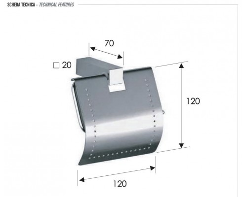Бумагодержатель Remer SQ SQ60CR