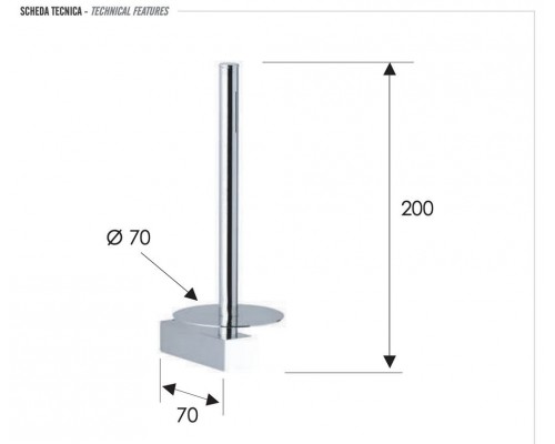 Бумагодержатель Remer SQ SQ62CR