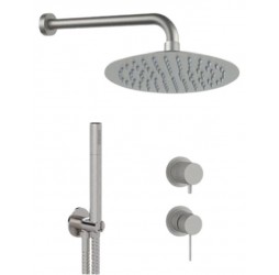 Душевая система Remer X Style INOX SSX92PS02UFM25, нержавеющая сталь