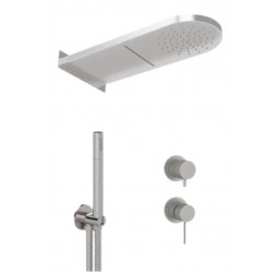 Душевая система Remer X Style INOX SSX93PS02MMCA, нержавеющая сталь