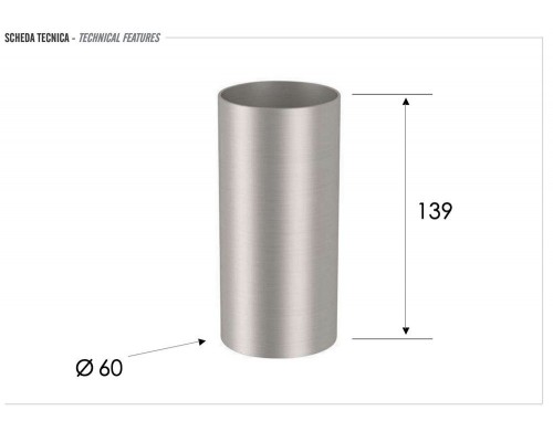 Стакан настольный Remer INOX SSXI15A, нержавеющая сталь