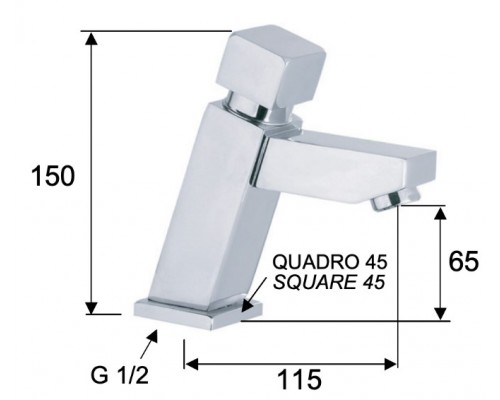 Кран порционный для раковины Remer Tempor TE19