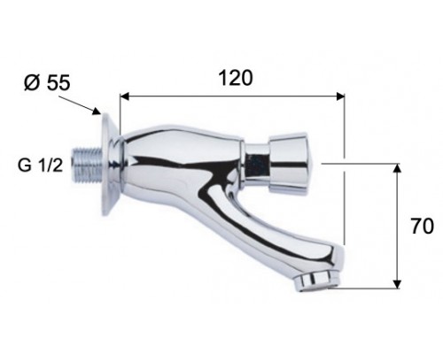 Кран порционный для раковины Remer Tempor TE225