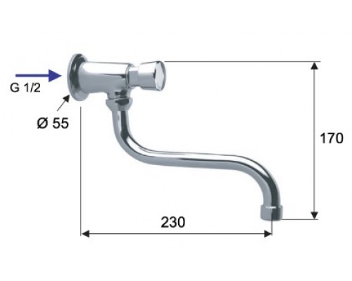 Кран порционный для раковины Remer Tempor TE53