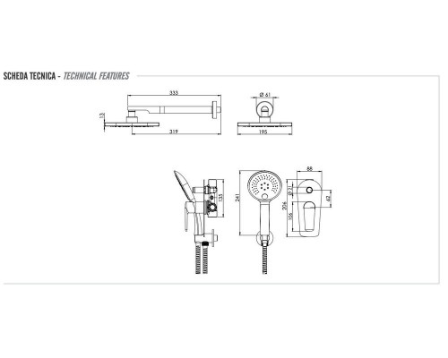 Душевая система Remer Vanity V09S02