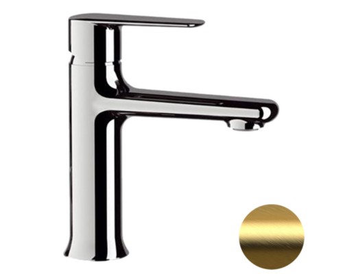 Смеситель для раковины Remer Vanity V12BG, золото брашированное