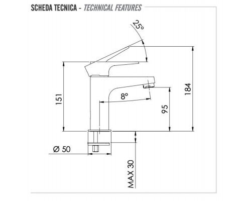 Смеситель для раковины Remer Winner W11