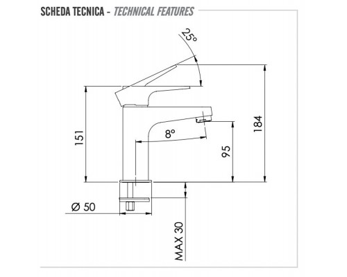 Смеситель для раковины Remer Winner W12