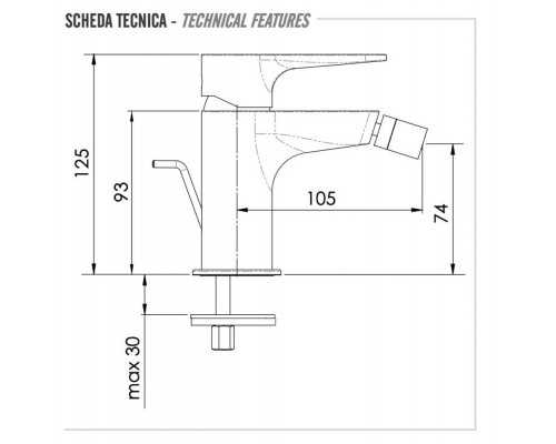 Смеситель для биде Remer Winner W20
