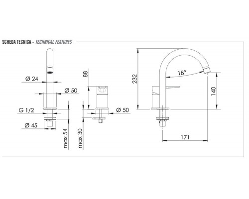 Смеситель для раковины Remer Winner W57
