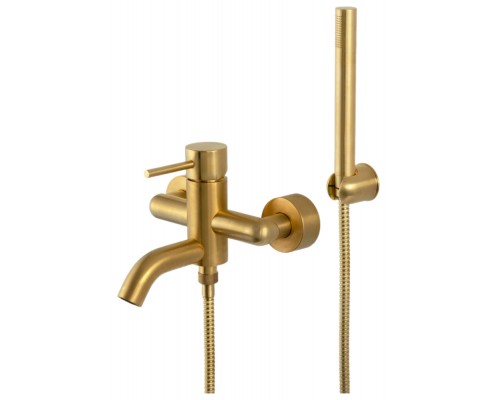 Смеситель для ванны Remer X Style X02BG, золото брашированное